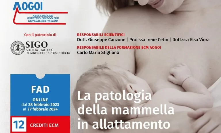 Corsi ECM gratuti. Patologia della mammella in allattamento