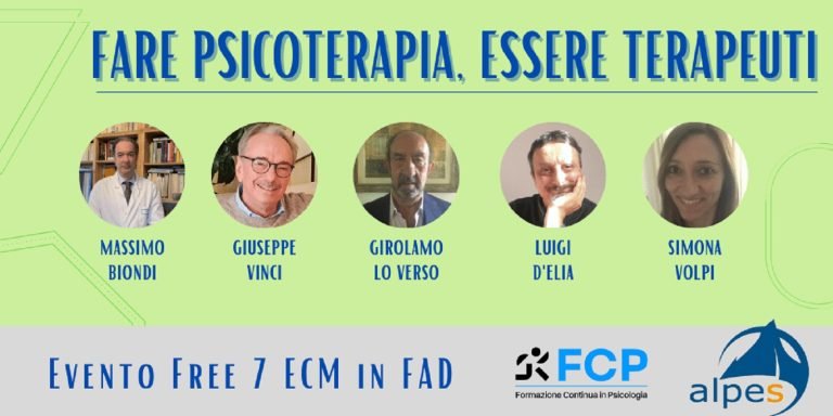 ECM gratis per psicologi e psicoterapeuti : Fare Psicoterapia, Essere Terapeuti”