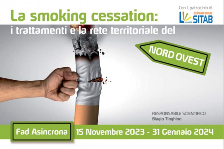 FAD ECM gratuita sulla dipendenza da tabacco. La smoking cessation: i trattamenti e la rete territoriale del nord ovest
