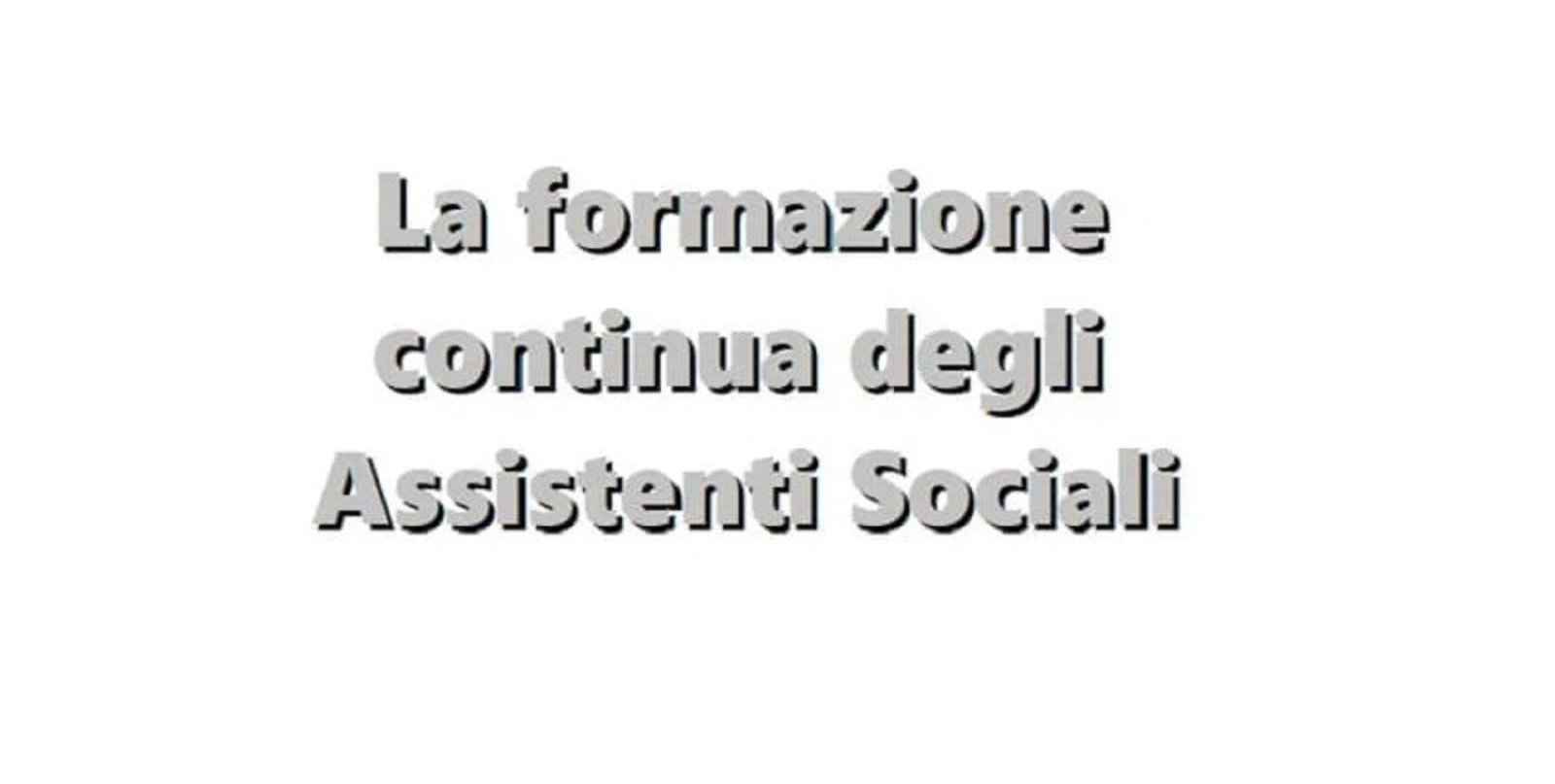 La formazione continua degli assistenti sociali