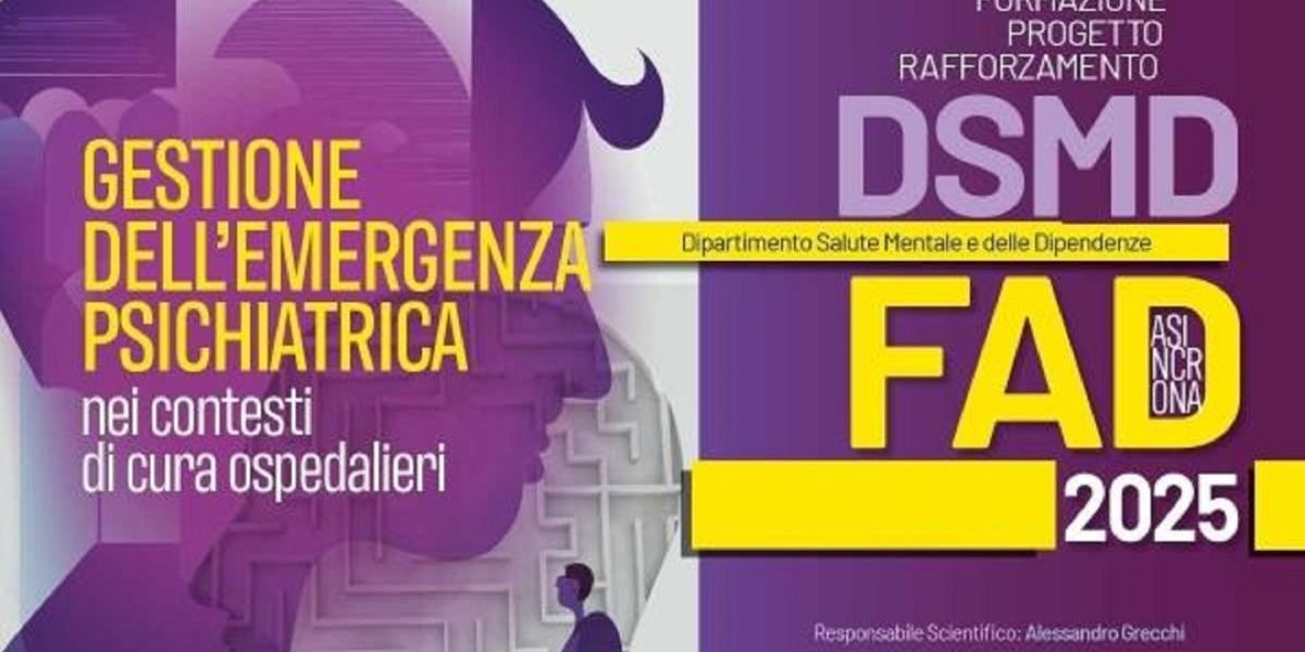 Corsi FAD ECM gratuiti Gestione dell'emergenza psichiatrica nei contesti di cura ospedalieri