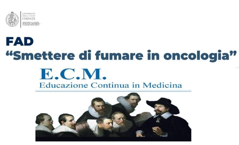 Corso ECM per tutte le professioni sanitarie: Smettere di fumare in oncologia