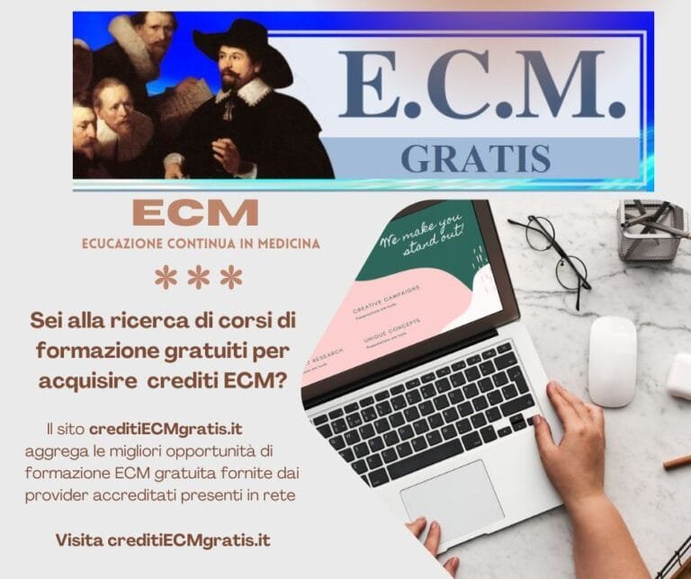 Perché spendere per metterti in regola con il tuo debito formativo ECM? Trova i corsi ECM gratuiti di tuo interesse sul sito creditiECMgratis.it