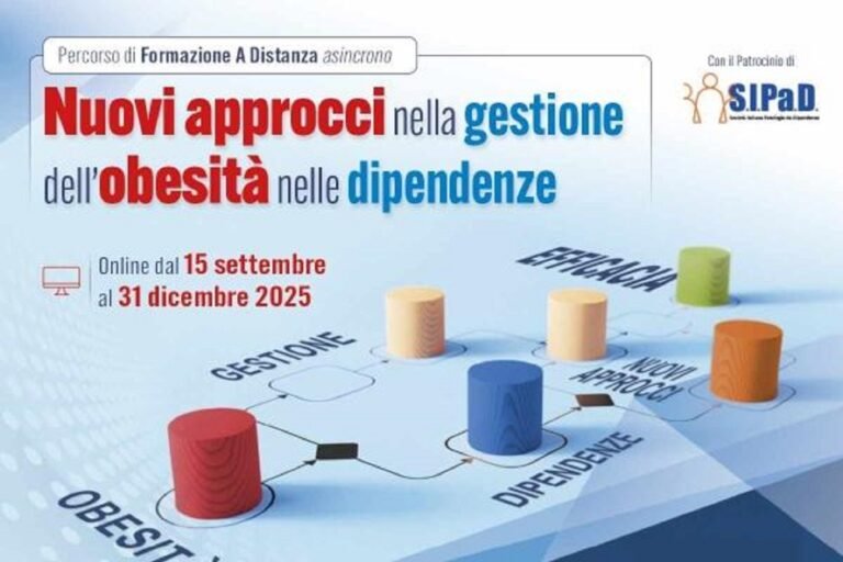 Nuovi approcci nella gestione dell’obesità nelle dipendenze – FAD ECM gratuita