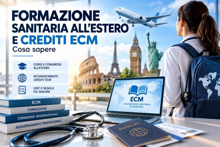 Formazione sanitaria all’estero e crediti ECM: cosa sapere