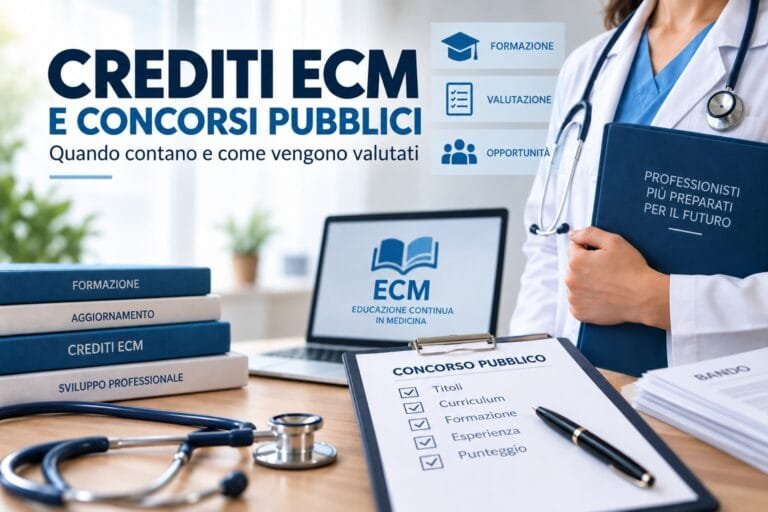 Crediti ECM e concorsi pubblici: quando contano e come vengono valutati