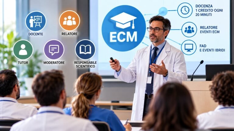Docenza e crediti ECM: quando l’attività formativa può generare crediti