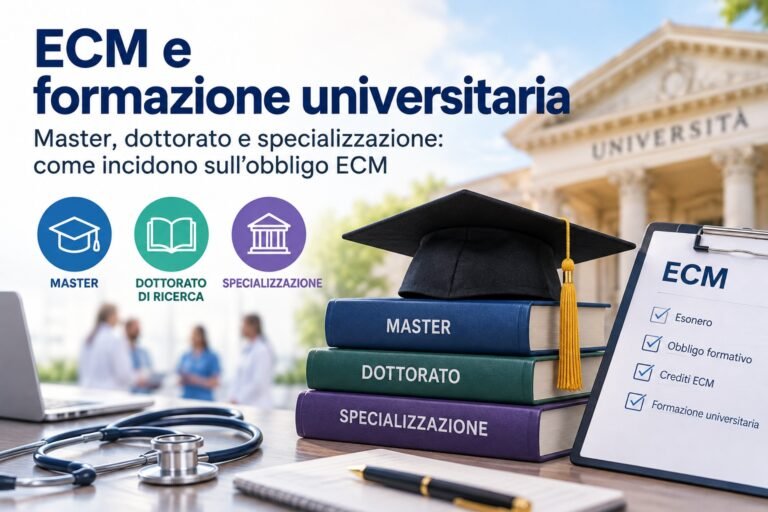 ECM e formazione universitaria: Master, dottorato e specializzazione