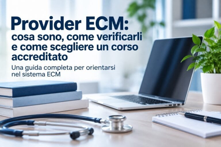 Provider ECM: cosa sono, come verificarli e come scegliere un corso accreditato