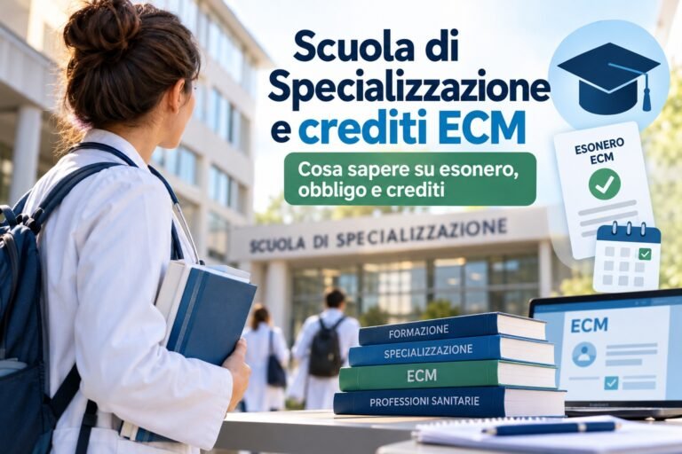 Scuola di specializzazione e crediti ECM: cosa sapere